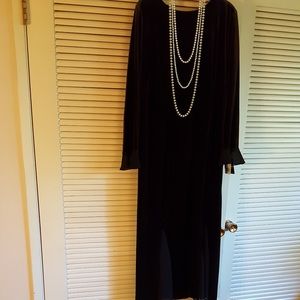 PRICE DROP...Brown Stretch Velvet Midi Dress - NWT